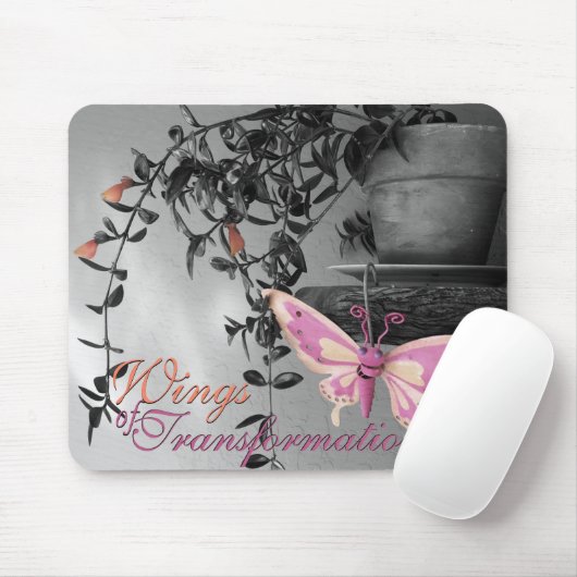 Color Splash Butterfly Stillleben Foto Mousepad (Mit Mouse)