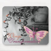 Color Splash Butterfly Stillleben Foto Mousepad (Vorne)