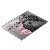 Color Splash Butterfly Stillleben Foto Notizblock (Linke Seite)