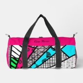 Color Splash Fanburst/Dink Well Personalized Small Duffle Bag (Vorderseite)