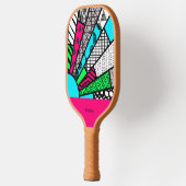 Color Splash Fanburst Personalized | Dink Well Pickleball Schläger (Links)