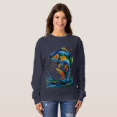 Color Splash Fish – Women’s Sweatshirt (Vorne ganz)