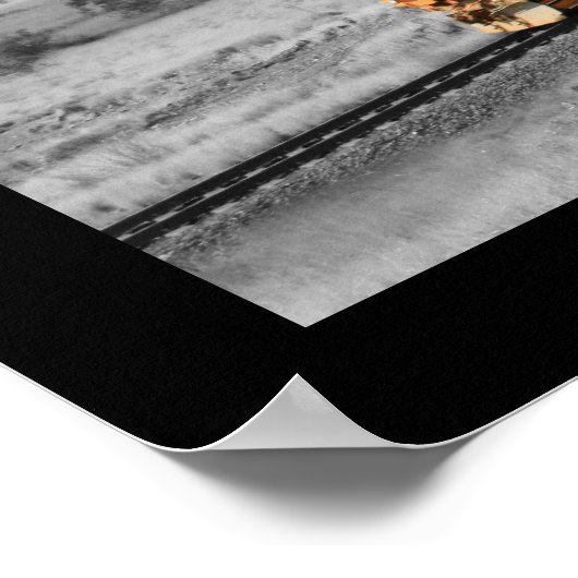 Color Splash Foto - Outback Freight Train Poster (Ecke)