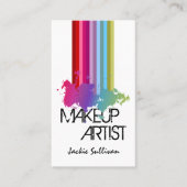 Color Splash Makeup Artist Visitenkarte (Vorderseite)