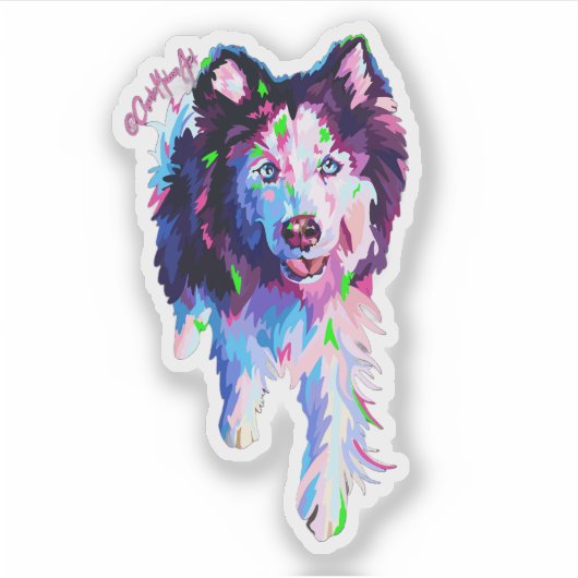 Color Splash Morgan Sticker (Vorderseite)