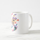Color Splash Orange Kaffeetasse (VorderseiteRechts)