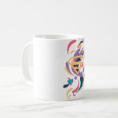 Color Splash Orange Kaffeetasse (Vorderseite Links)