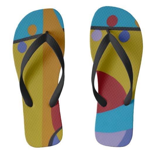 Color Splash Polka Flip Flops Badesandalen (Fußbett)