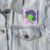 Color Splash/PopArt-Blume Button (Beispiel)