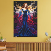 Color Splash Violin Girl Canvas Art Leinwanddruck (Insitu (Wohnzimmer))
