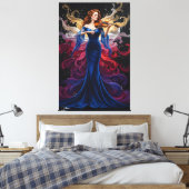 Color Splash Violinmädchen Leinwandkunst Leinwanddruck (Insitu (Schlafzimmer))