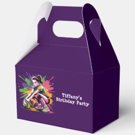 Color Splash Volleyball Girl Geburtstagsparty Geschenkschachtel