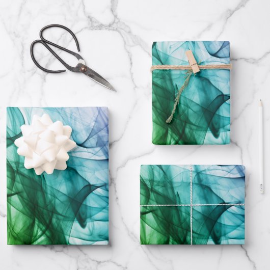 Color Splash Wrapping Paper Geschenkpapier Set (Vorderseite)