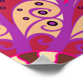 Color Spring Thema nahtlose Muster Hintergrund. C Poster (Ecke)
