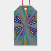 Color Starburst on Grey Geschenkanhänger (Vorderseite)
