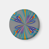 Color Starburst on Grey Magnet (Vorne)
