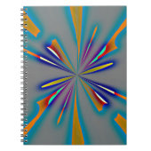 Color Starburst on Grey Notizblock (Vorderseite)