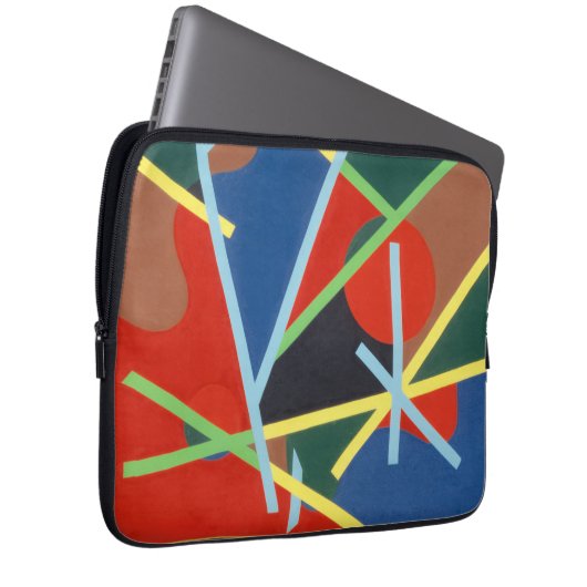 Color Stick Pattern Laptop Sleeve (Vorne Rechts)