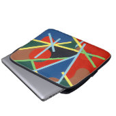Color Stick Pattern Laptop Sleeve (Vorne Knopf)