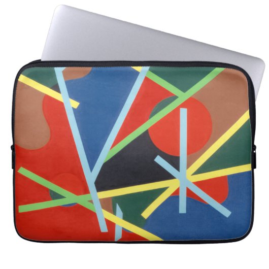 Color Stick Pattern Laptop Sleeve (Vorderseite)