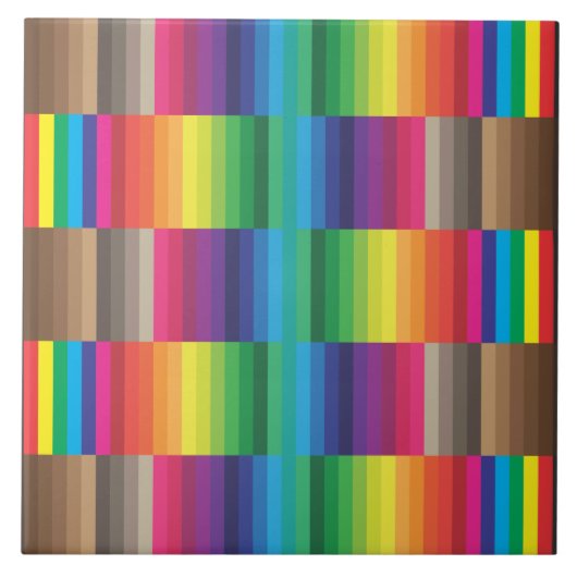 Color Swatch Rainbow Fliese (Vorderseite)