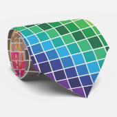 Color Swatch Rainbow Krawatte (Gerollt)