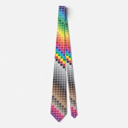 Color Swatch Rainbow Krawatte (Vorderseite)