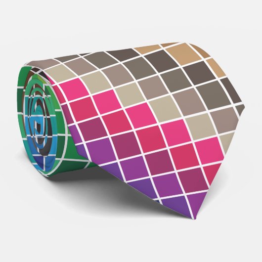 Color Swatch Rainbow Krawatte (Gerollt)