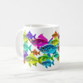 Color Swirl Fischer Kaffeetasse (Vorderseite Links)