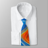 Color Swirl Men's Necktie Krawatte (Gebunden)
