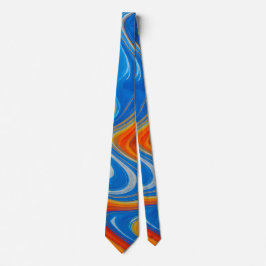 Color Swirl Men's Necktie Krawatte
