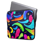 Color Symphony: Ein Visuelles Fest Laptopschutzhülle (Vorderseite Links)