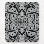 Color Symphony Mandala – Bold Psychedelic Floral Mousepad (Vorne)