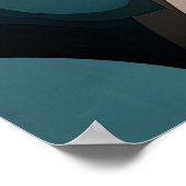 Color Symphony on Abstrakt Face Poster (Ecke)
