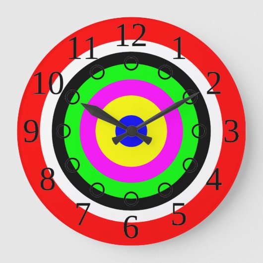 color target clock große wanduhr (Vorderseite)