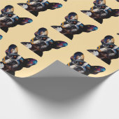 Color Theory Frenchie Geschenkpapier (Ecke)