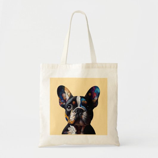 Color Theory Frenchie Tragetasche (Vorne)