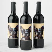 Color Theory Frenchie Weinetikett (Flaschen)