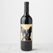 Color Theory Frenchie Weinetikett (Vorderseite)