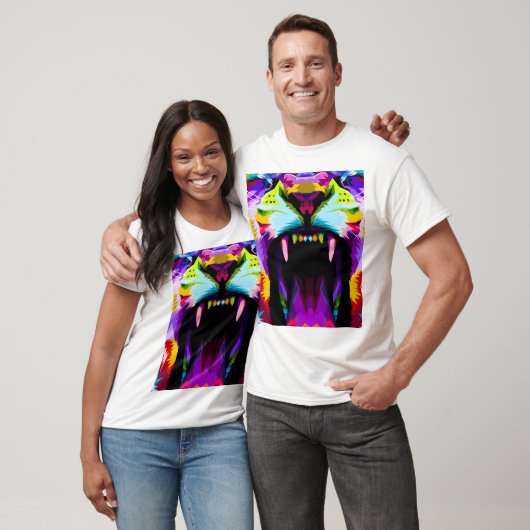 Color Tiger Roar T-Shirt (Unisex)