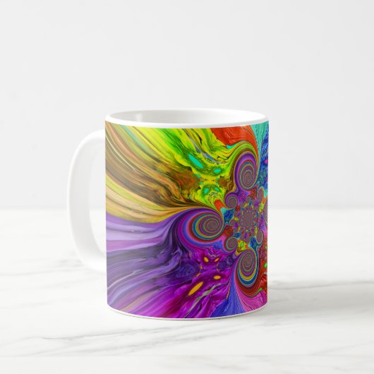 Color Vortex-Tasse Kaffeetasse (Vorderseite Links)