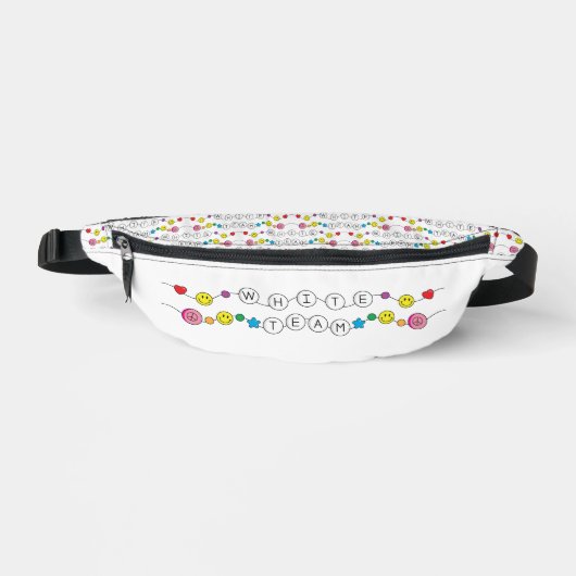 Color War White Team Fanny Pack Bauchtasche (Vorderseite)