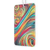 Color Wave Fusion – Modern Abstract Swirl Art Autolufterfrischer (Links)