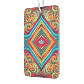 Color Wave Fusion – Modern Abstract Swirl Art Autolufterfrischer (Links)