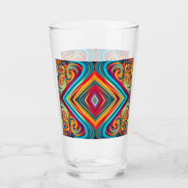 Color Wave Fusion – Modern Abstract Swirl Art Glas
