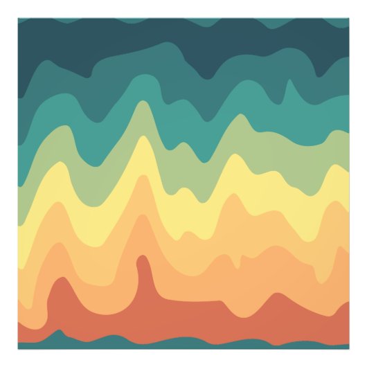 Color Wave Horizon Fotodruck (Vorne)