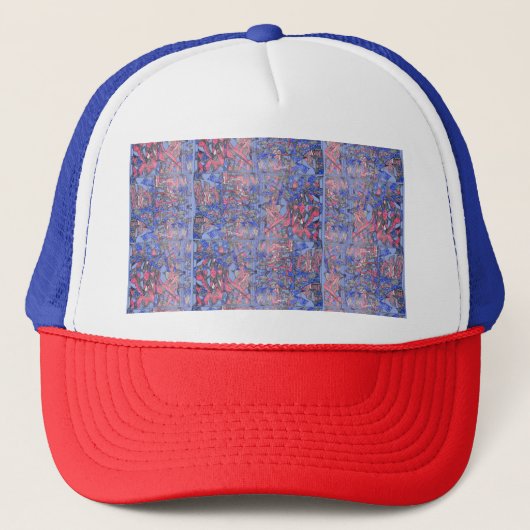 Color wave Trucker Hat Truckerkappe (Vorderseite)