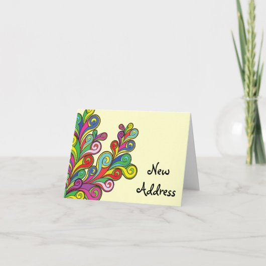 Color Waves Change of Address Ankündigung (Vorderseite)