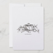 Color Wildflowers Border Einladung (Rückseite)