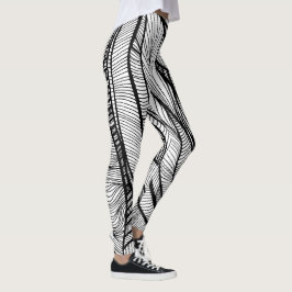 Color-Your-Own Line Art: einzigartig, lustig, akti Leggings